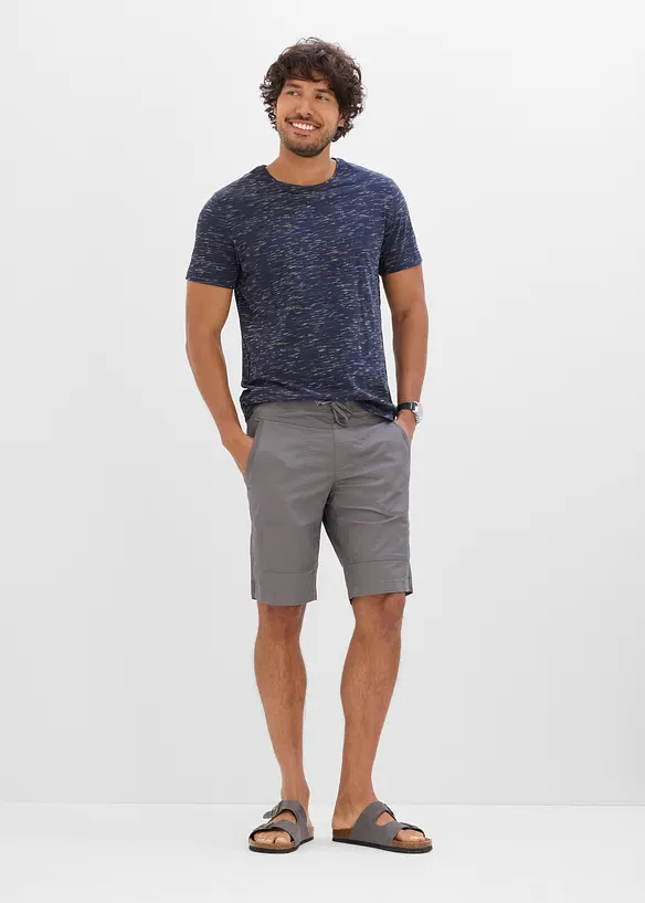 Stretchbermuda med elastisk linning i Regular Fit, bonprix