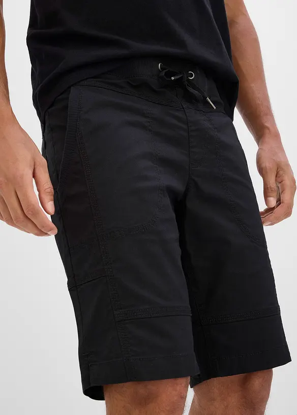 Stretchbermuda med elastisk linning i Regular Fit, bonprix