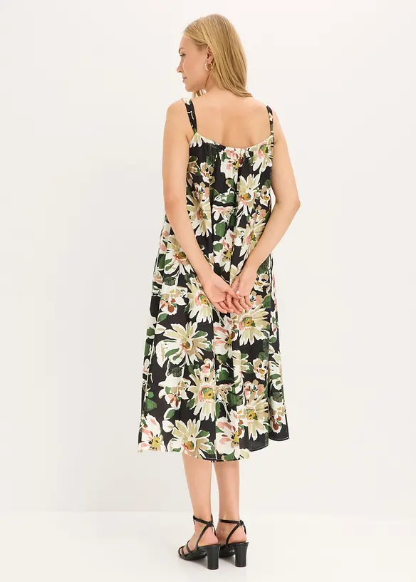 Midikjole i myk viskoseblanding, bonprix