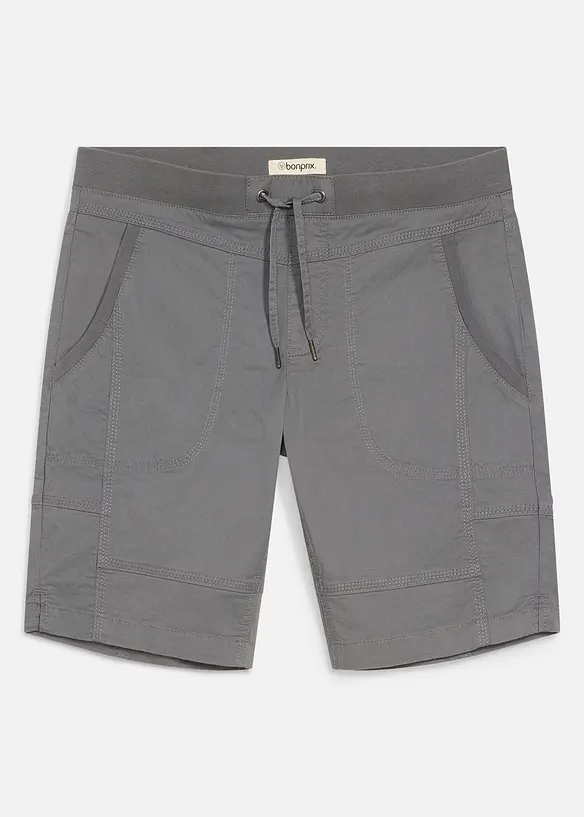 Stretchbermuda med elastisk linning i Regular Fit, bonprix
