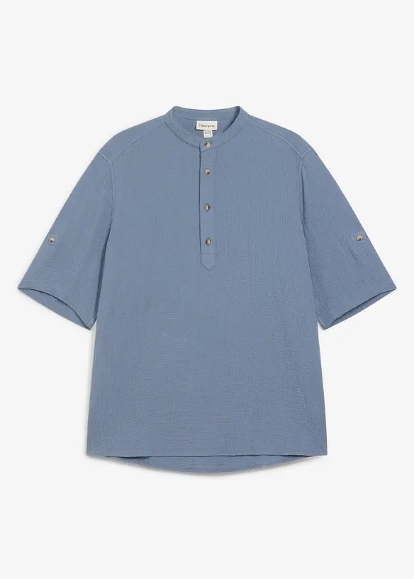 Kortermet skjorte av luftig musselin, bonprix