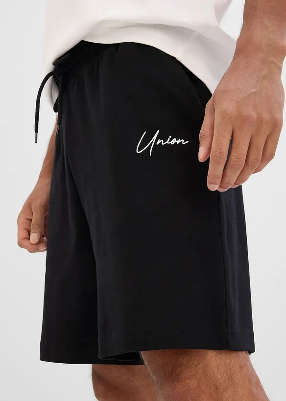 Jerseyshorts i tung, &oslash;kologisk bomull (2-pack), bonprix