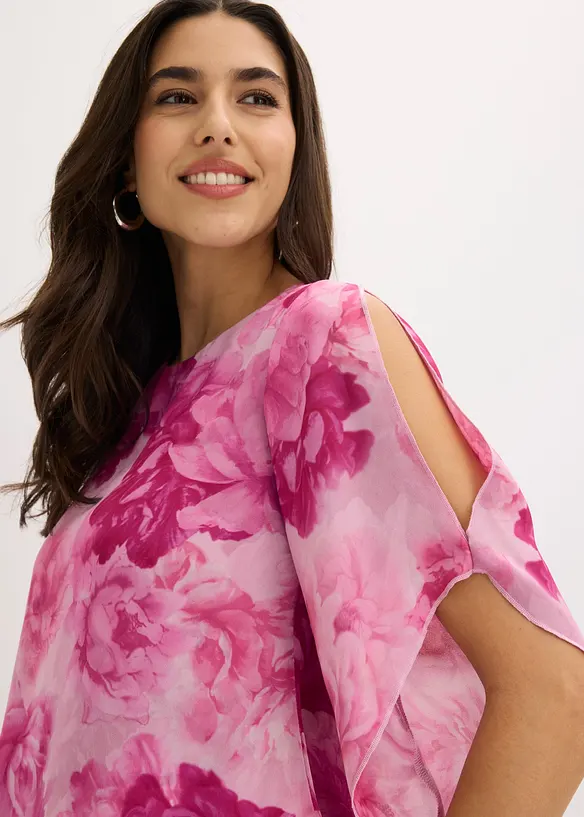 Bluse i lag p&aring; lag-modell med snipper i falden, bonprix