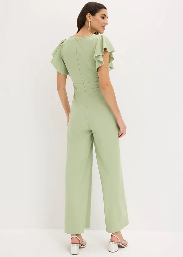 Jumpsuit i strukturert krepp, bonprix