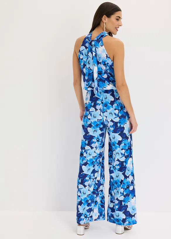 Jumpsuit i glinsende sateng, bonprix