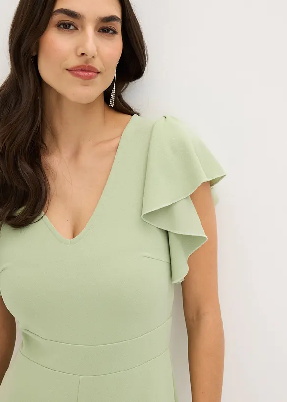 Jumpsuit i strukturert krepp, bonprix
