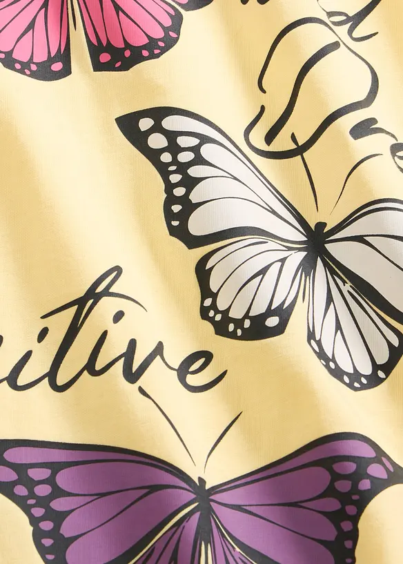 Kort nattkjole i 100% &oslash;kologisk bomull, bonprix