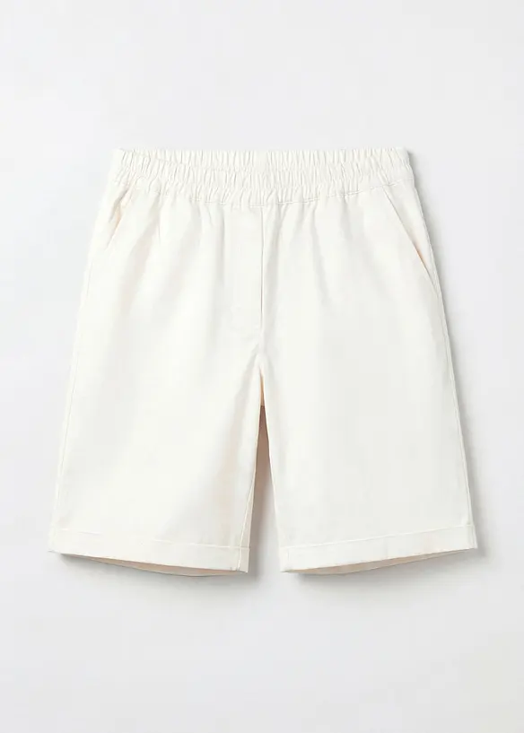 Bermudashorts i papertouch-materiale med bomull, bonprix