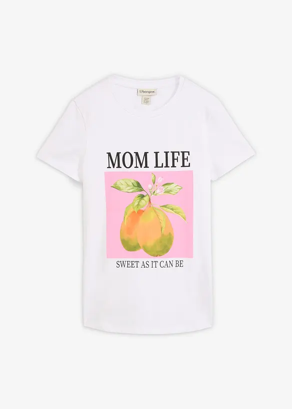 Mama topp i &oslash;kologisk bomull, oversized, bonprix