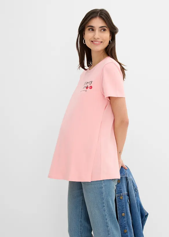 Mama topp i &oslash;kologisk bomull, oversized, bonprix