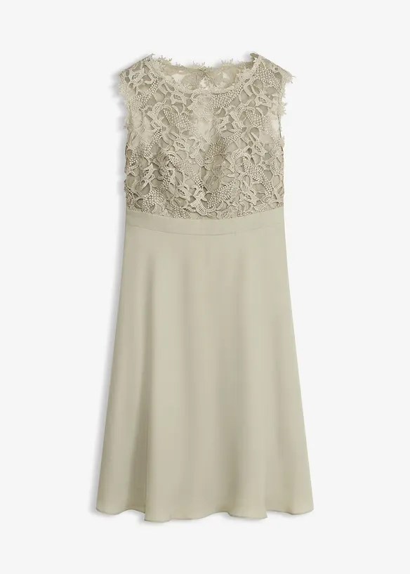 Kjole med blonder, bonprix