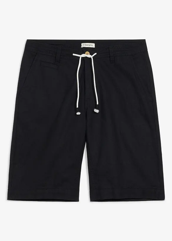 Bermudashorts i luftig  linmiks, Regular Fit, bonprix
