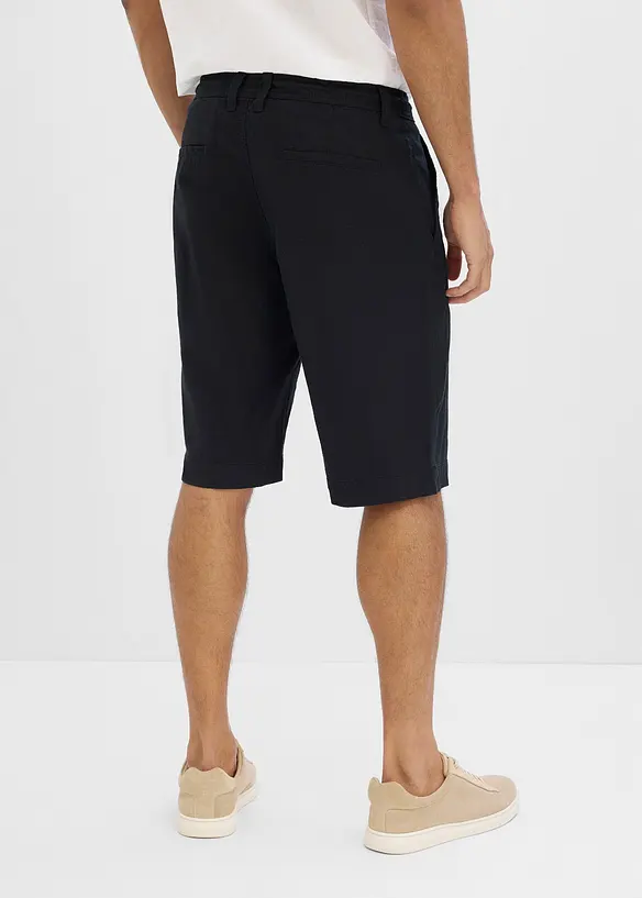 Bermudashorts i luftig  linmiks, Regular Fit, bonprix