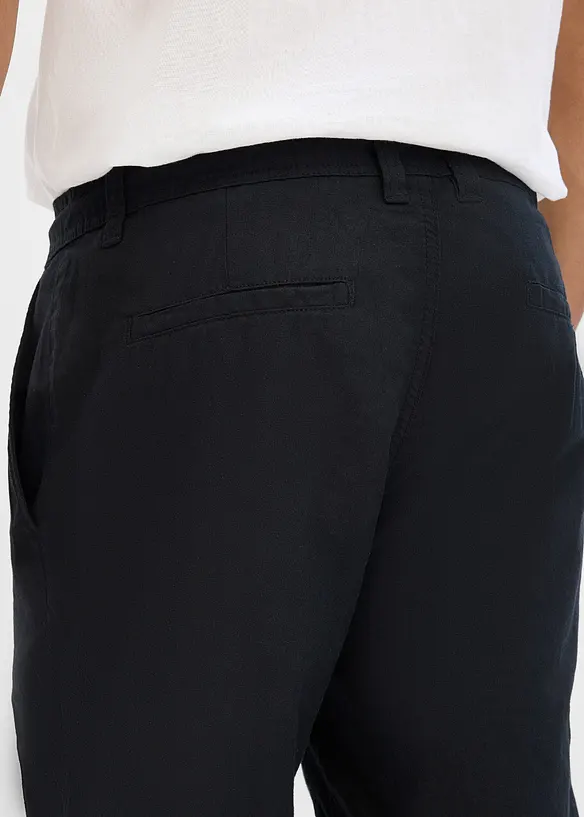 Bermudashorts i luftig  linmiks, Regular Fit, bonprix
