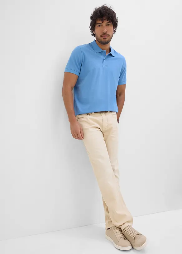 Regular fit-jeans i lett, farget denim med stretchlinning, straight, bonprix