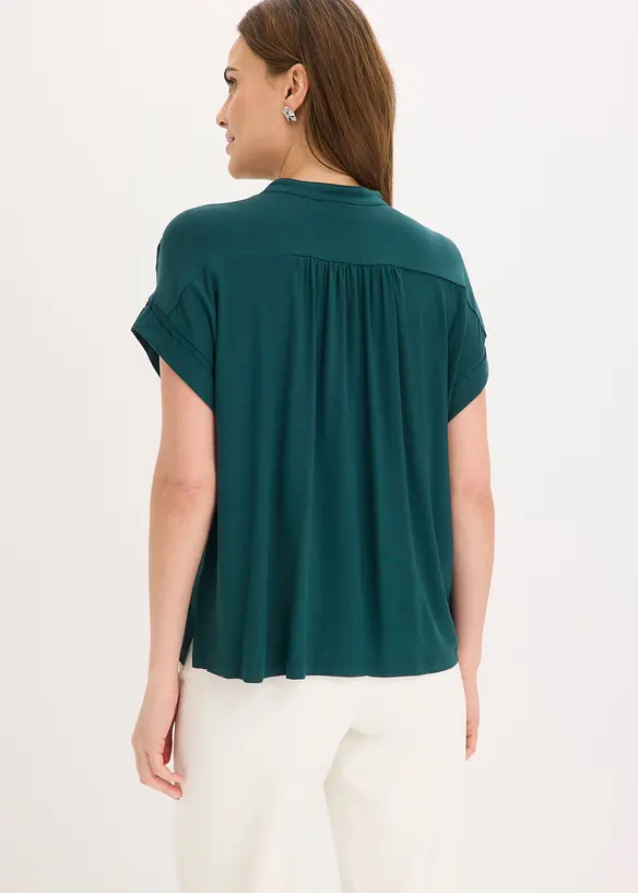 Trikotbluse i myk viskosemiks, bonprix