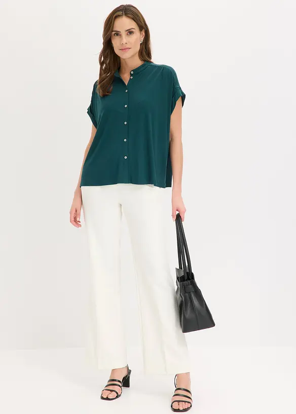 Trikotbluse i myk viskosemiks, bonprix