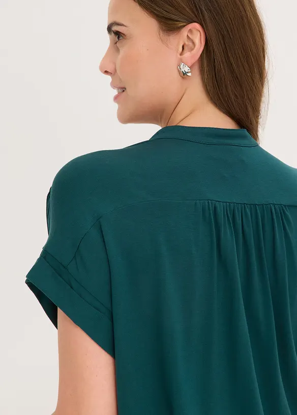 Trikotbluse i myk viskosemiks, bonprix
