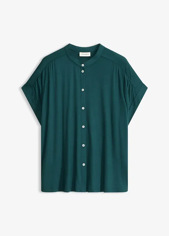 Trikotbluse i myk viskosemiks, bonprix