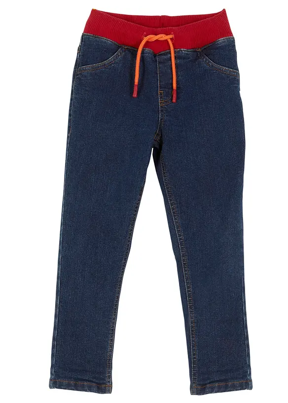 Termojeans med jerseyf&ocirc;r til gutt, bonprix