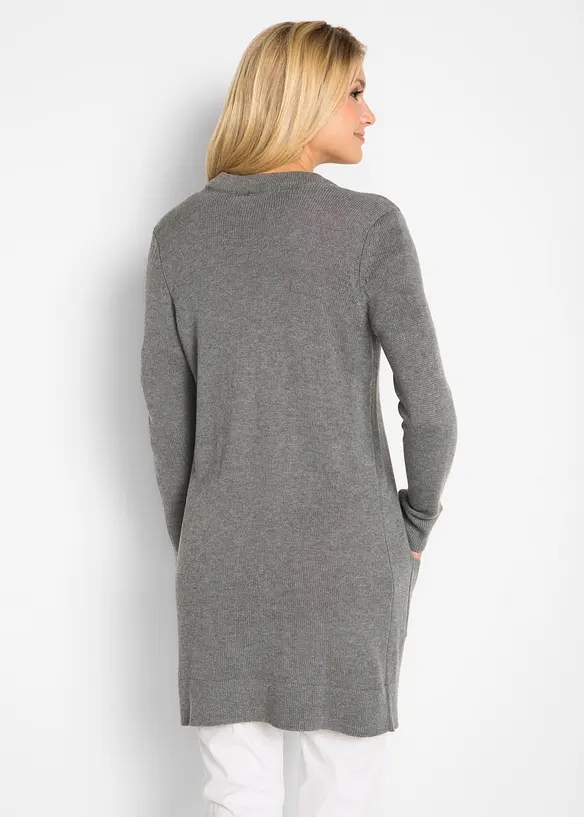 Lang strikkejakke, lang arm, bonprix