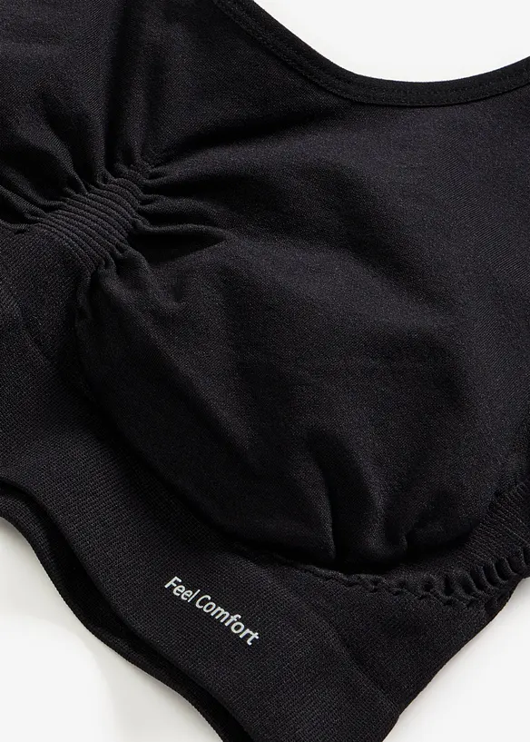 Feel Comfort Seamless-BH-topp (2-pack), bonprix
