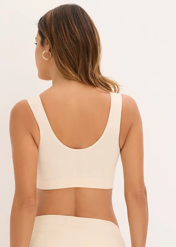 Feel Comfort Seamless-BH-topp (2-pack), bonprix