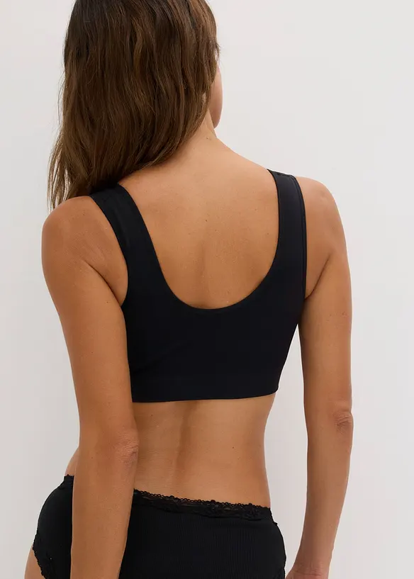 Feel Comfort Seamless-BH-topp (2-pack), bonprix