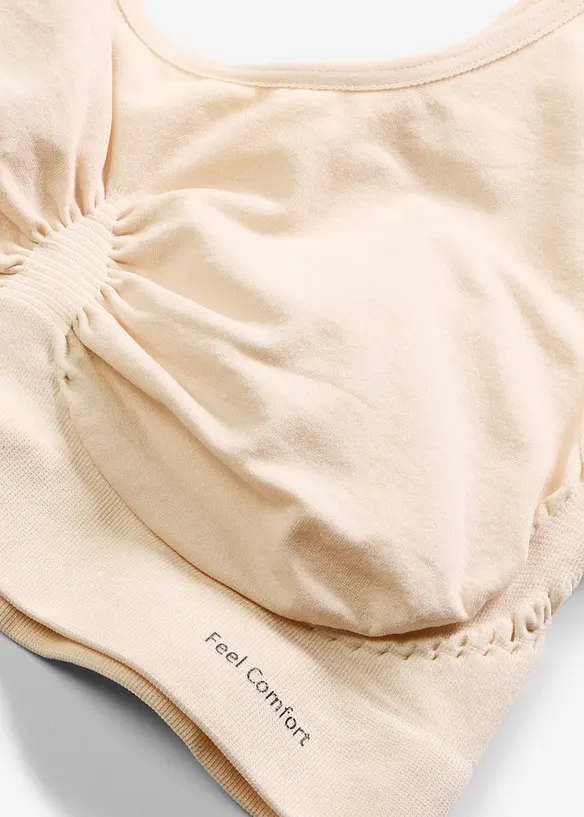 Feel Comfort Seamless-BH-topp (2-pack), bonprix