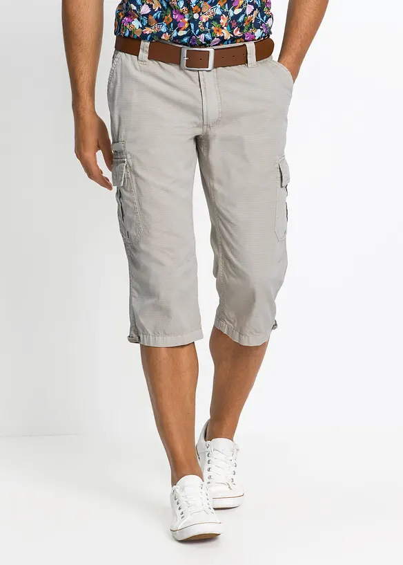 Regular Fit-cargo-bermudashorts i 100% bomull, lang, bonprix