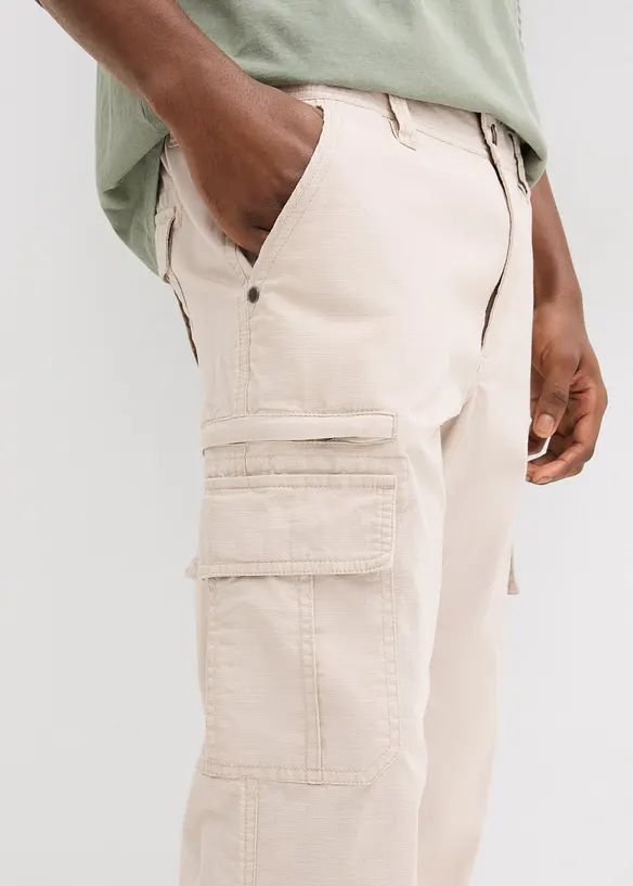 Regular Fit-cargo-bermudashorts i 100% bomull, lang, bonprix
