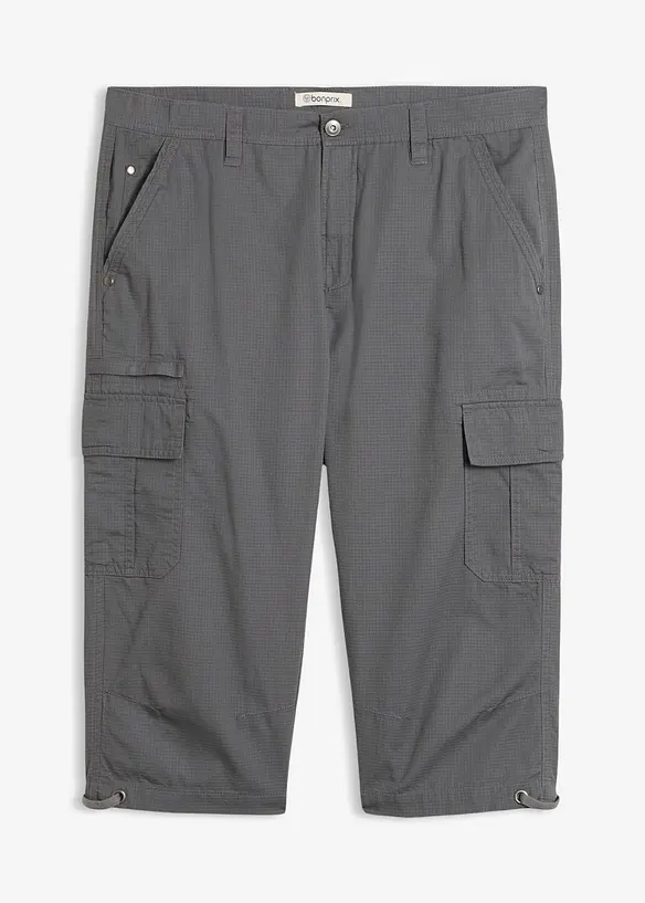 Regular Fit-cargo-bermudashorts i 100% bomull, lang, bonprix