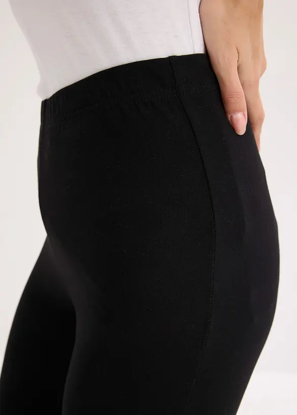 Caprileggings i bomullsmiks, bonprix