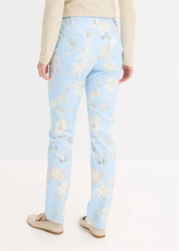 M&oslash;nstret bukse med stretch, bonprix