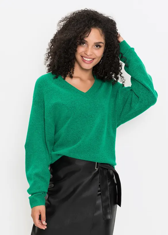 Oversized strikkegenser, bonprix