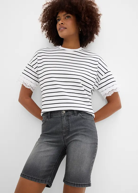 Jeans-bermudashorts Mid Waist, bonprix