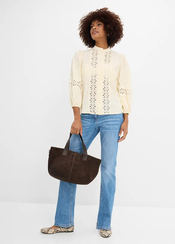 Straight-jeans, Mid Waist, komfortlinning, bonprix