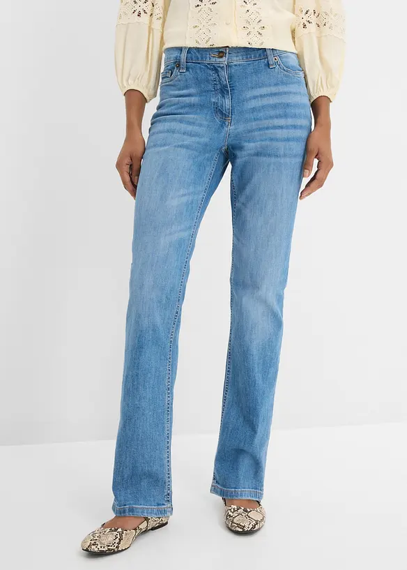 Straight-jeans, Mid Waist, komfortlinning, bonprix