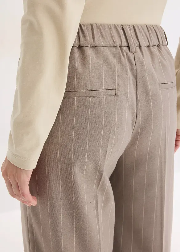 Vid bukse med n&aring;lestripe-m&oslash;nster, bonprix