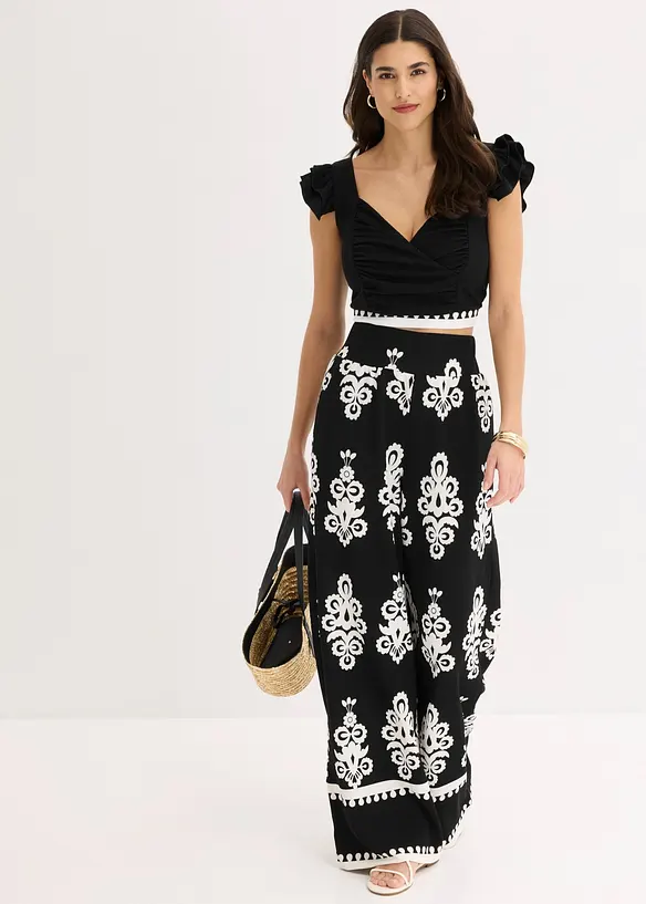 High Waist-jerseybukse, bonprix