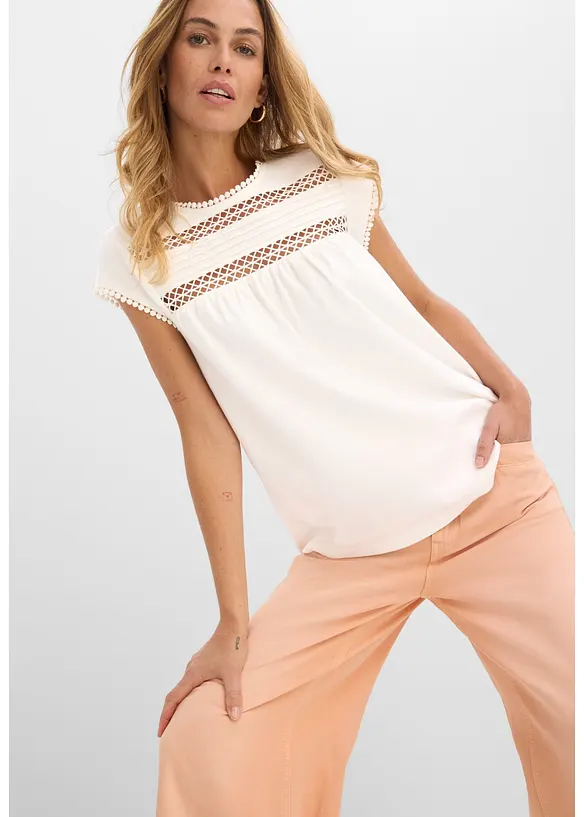 Topp i 100% &oslash;kologisk bomull, bonprix