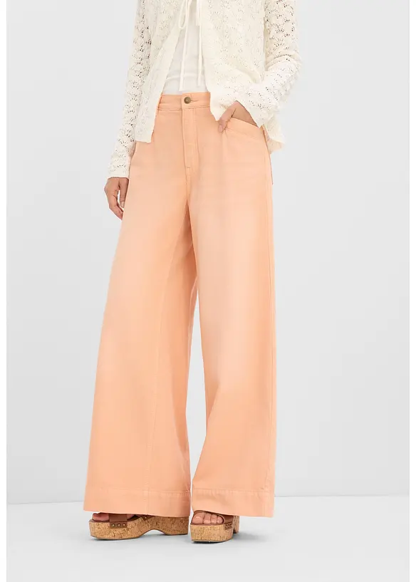 Wide Leg-jeans High Waist, bonprix