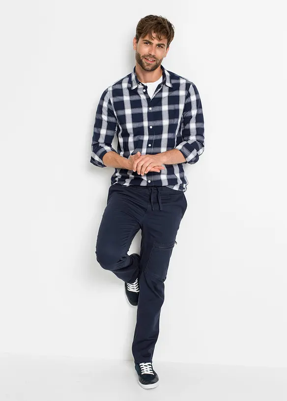 Langermet skjorte i 100% bomull, bonprix