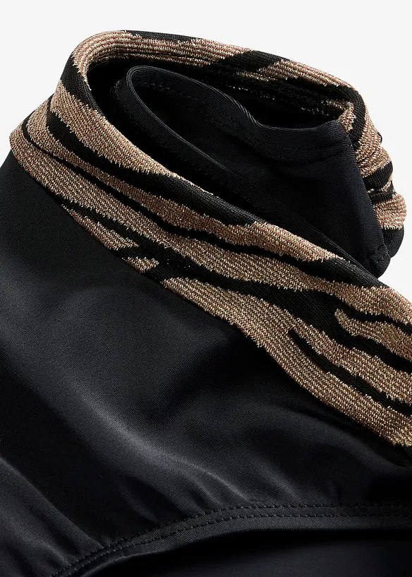 Bikinibukse med glansfullt materiale, bonprix