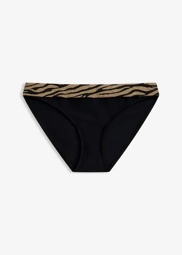 Bikinibukse med glansfullt materiale, bonprix
