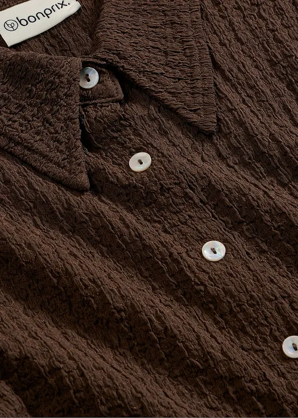 Trikotbluse med struktur, bonprix