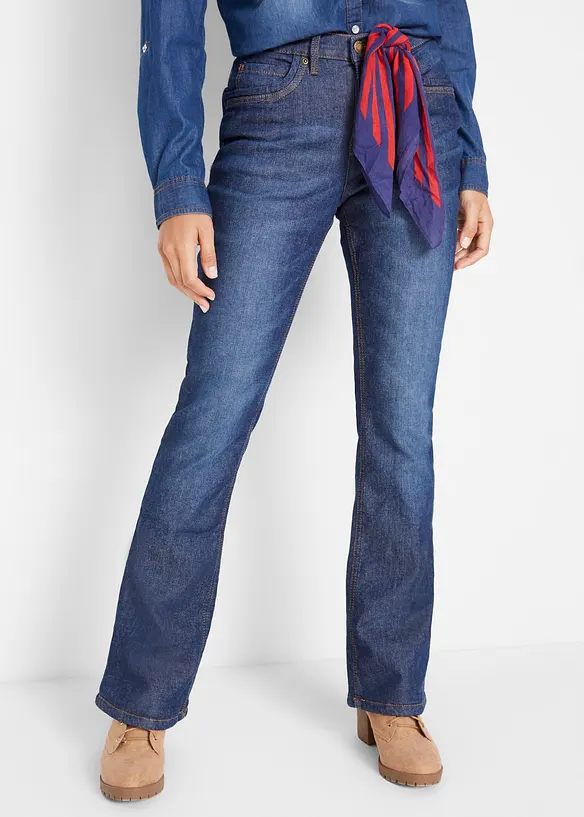 Varmende bootcut-jeans High Waist, bonprix