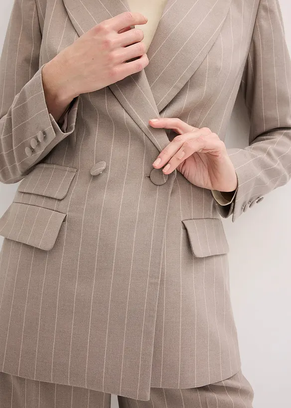 Blazer med n&aring;lestripe-m&oslash;nster, bonprix