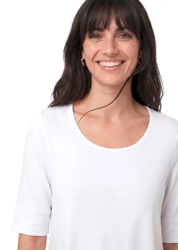 Lang topp i myk viskose, bonprix