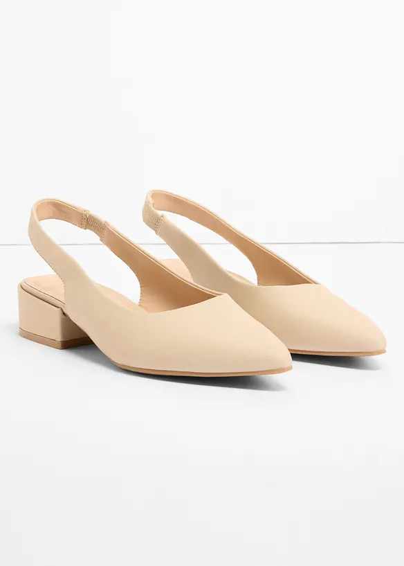 Slingbacks med flat h&aelig;l, bonprix